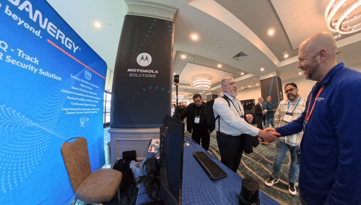 Quanergy team engaging with Motorola Solutions and Avigilon partners during live demonstrations at the Partner Advantage Summit at Petco Park