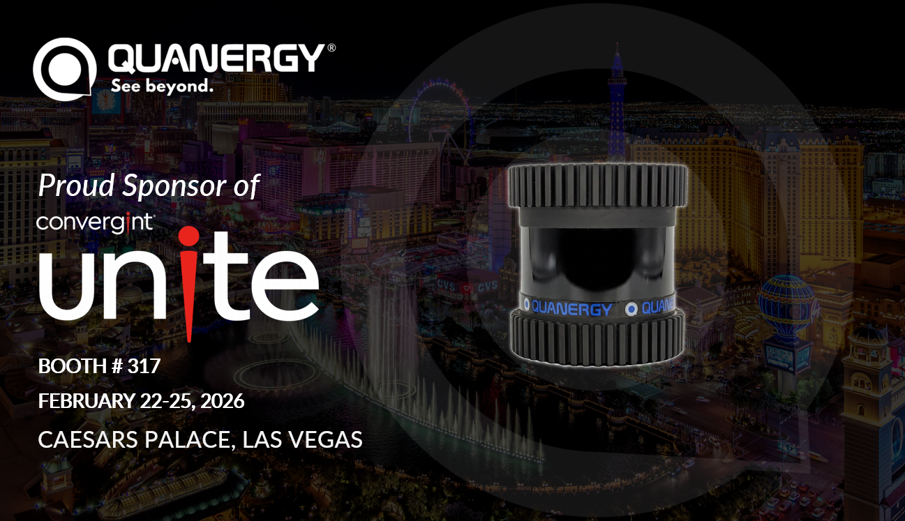 Quanergy sponsoring Convergint Unite 2026 in Las Vegas with 3D LiDAR security technology