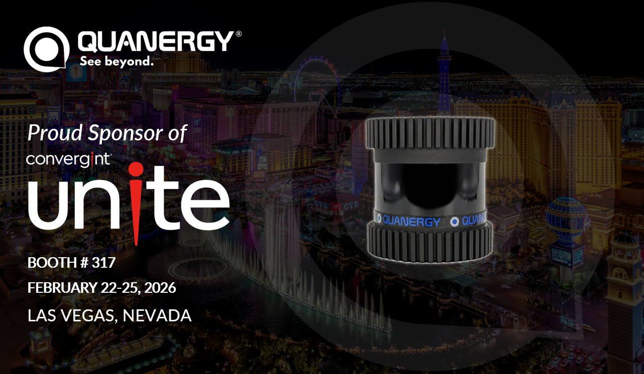 Quanergy sponsoring Convergint Unite 2026 in Las Vegas with 3D LiDAR security technology