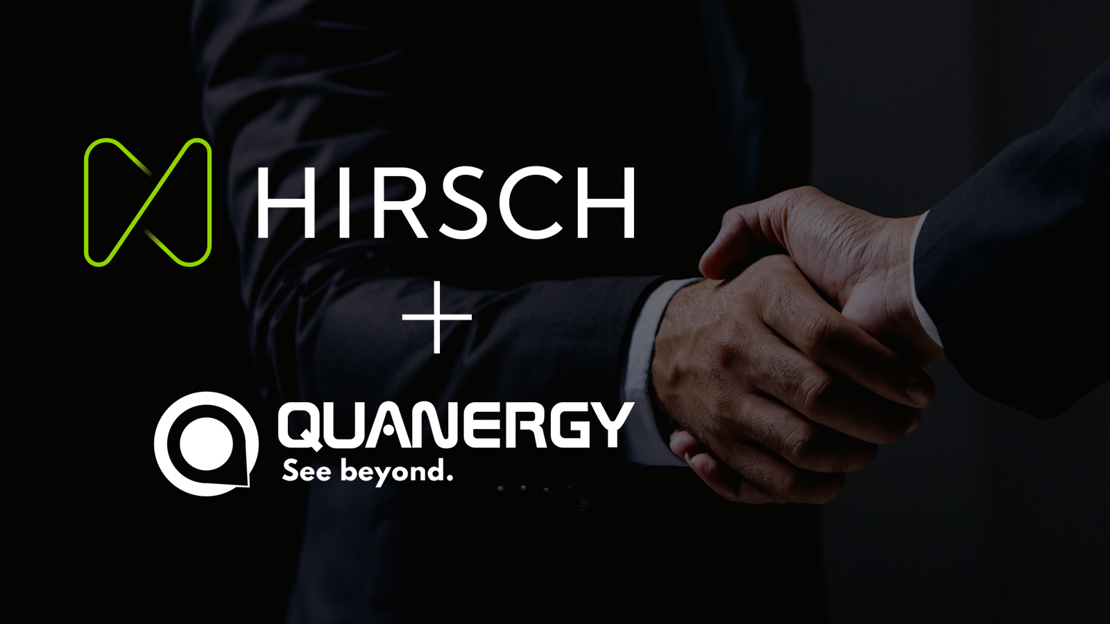 Hirsch Secure and Quanergy partnership announcement image with company logos