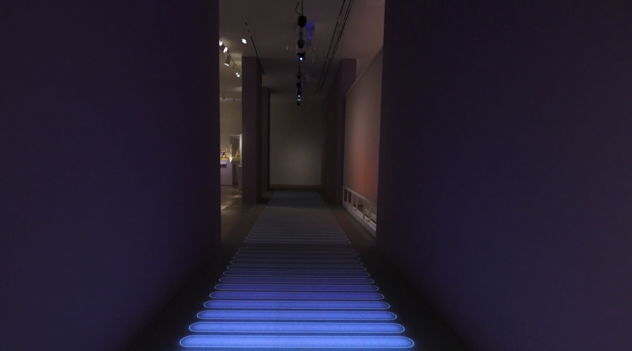 Interactive museum exhibit movement-based visitor experience